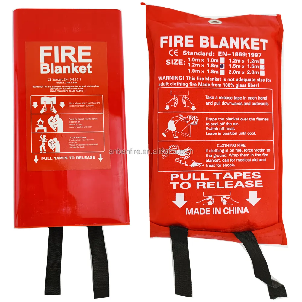 Factory Price Fire Blanket Emergency Fibreglass fire blanket