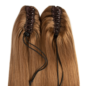 <span class=keywords><strong>Extensions</strong></span> de Cheveux Humains Naturels à Clip Griffe, Queue de Cheval d'Apparence Naturelle - Product Image 3