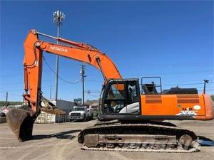 Excavatrice sur chenilles Hitachi ZX350 d'occasion d'origine japonaise, 35 tonnes, pompe hydraulique, PLC, engrenages haute efficacité, garantie 1 an, à vendre - Product Image 2