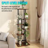 Support de Pot de Fleurs d'Intérieur Moderne, Étagère Élégante en Fer, Design Écologique, Support de Plantes Durable avec Revêtement en Poudre pour Jardin et Maison