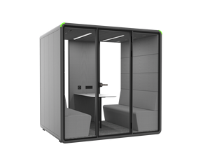 Cabine de bureau insonorisée pour 4 personnes, mobile, avec système d'éclairage intégré - Product Image 2