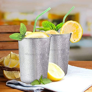 Tasse <span class=keywords><strong>de</strong></span> camping en acier inoxydable 18/8 à paroi simple <span class=keywords><strong>de</strong></span> 14 oz, sans BPA, <span class=keywords><strong>de</strong></span> haute qualité, pour la randonnée en extérieur, le café, la maison et le bar - Product Image 4