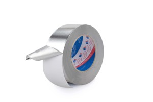 50mm * 50m cinta adhesiva impermeable sensible a la presión de un solo lado cinta de papel de aluminio de silicona