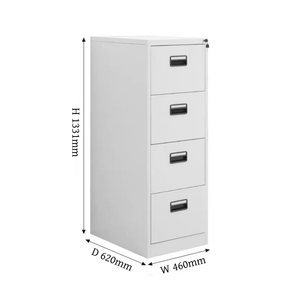 Tủ tập tin văn phòng dày với Hai Ba Bốn hộp thẻ xô treo khay dữ liệu lưu trữ dọc a3a4 với ngăn kéo khóa - Product Image 4