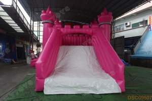 Castillo Inflable Rosa, Alquiler <span class=keywords><strong>de</strong></span> Inflables Comerciales para Eventos, para Niñas, Princesas y Reinas - Product Image 3