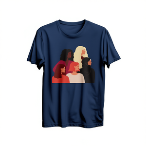 T-shirt grafica da donna con stampa Empowered Women, regalo per la Giornata Internazionale della Donna, maglietta casual femminista, 100% cotone, girocollo, manica corta - Product Image 1