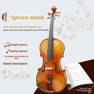 Violín CHENTUO CT2.11 de Primera Calidad para Estudiantes, Hecho a Mano con Madera de Arce y Fibra de Carbono, Multi-Estilo, Viola Universal con Tapa de Abeto y Madera Sólida de Ébano CN - Product Image 5