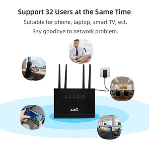 2024 mô hình mới nhất 4 cổng WAN/LAN OEM 4 gam CPE Router với thẻ Sim 2.4 Gam wifi 4 gam Router wifi 4 ăng ten tùy chỉnh Router - Product Image 3