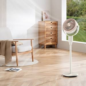 Ventilador Circulador de Aire Midea de 14 Pulgadas, Blanco, Eléctrico, de Pie, con Oscilación 3D para Hogar y Dormitorio - Product Image 1