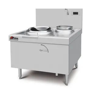 Industrie küchen Wok brenner Biryani Koch maschine Kommerzielles Restaurant Runder Bratofen Induktion Chinese Wok-brenner