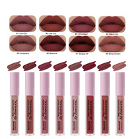 Rouge à lèvres liquide mat Danchel, longue tenue, anti-transfert, fini velours mat intense