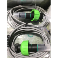 Capteur de débit à turbine à insertion numérique RS485 4-20mA en PVDF résistant à la corrosion pour système d'eau industriel
