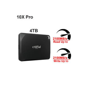 Crucial X10 Pro SSD portátil 1TB 2TB 4TB Lectura secuencial hasta 2100 MB/s USB 3,<span class=keywords><strong>2</strong></span> Gen-<span class=keywords><strong>2</strong></span> 2x2 PARA computadora portátil de escritorio Portátil externo - Product Image 4