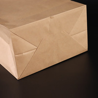 Sacs à Popcorn Personnalisés en Papier Kraft Brun avec Fond Carré, Poignée Flexiloop, Matériaux Recyclés, Bec Verseur, Respectueux de l'Environnement