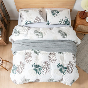 Parure de Lit Style Campagne Fleur Imprimée <span class=keywords><strong>Housse</strong></span> de <span class=keywords><strong>Couette</strong></span> en Polyester Brossé Ensemble de Literie de Luxe - Product Image 4
