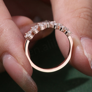 Bijoux fins, bague de fiançailles en or rose 14 carats, diamant de laboratoire DEF VVS, cadeaux de banquet, de fête et de mariage, bijoux de luxe pour femmes, bijoux personnalisés - Product Image 3