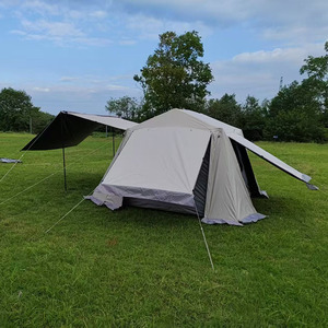 Tente de camping familiale automatique pour 4-6 personnes, imperméable, toit en PU2000MM, double couche, tissu Oxford quatre saisons - Product Image 1