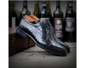 Venta caliente zapatos de hombre ropa de oficina zapatos de hombre de cuero de cocodrilo en relieve Original foram Sapato fiesta zapatos formales de lujo hombres - Product Image 4