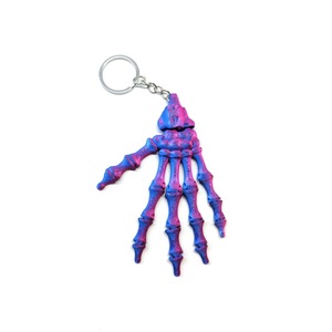 Porte-clés fantaisie en forme de main articulée imprimée en 3D - Breloque de sac en forme de main - Product Image 6