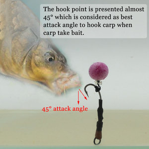 4 Cái Cá Chép Câu Cá Sẵn Sàng Trói Ronnie <span class=keywords><strong>Rig</strong></span> Thép Gai Cá Móc Phụ Kiện Cá Chép Cá <span class=keywords><strong>Rig</strong></span> Với 360 Bait Vít Cho Cá Chép Cá Giải Quyết - Product Image 5