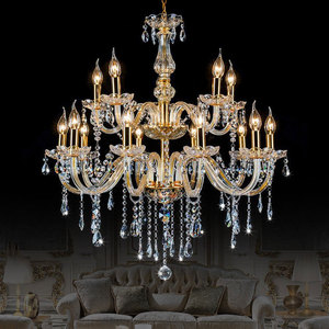 Trang Trí Đám Cưới Chiếu Sáng Sang Trọng Phòng Khách Ăn Châu Âu Nến Pha Lê Trần Đèn Chùm Cho Trang Trí Nội Thất - Product Image 2