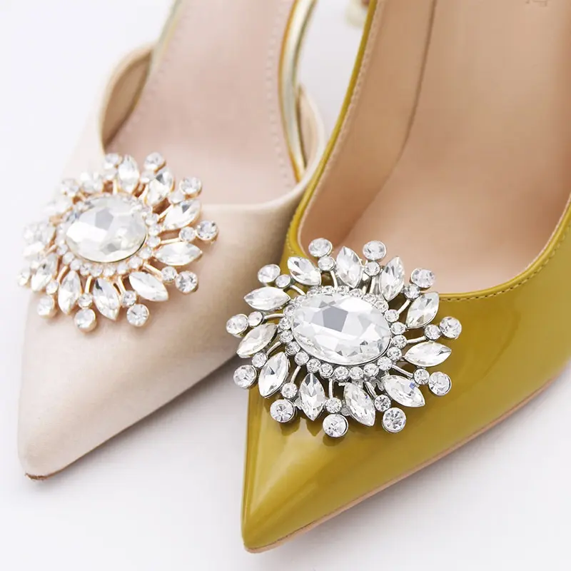 2023 DIY高級合金ダイヤモンド靴チャーム装飾アクセサリー女性靴用