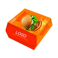 Lipack-caja de embalaje de alimentos Kfc Eco, caja de papel blanco para hamburguesas