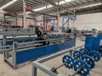 Machine entièrement automatique à double fil et double matrice pour la fabrication de grillage à mailles losangées, équipement de tissage de grillage diamanté haute vitesse pour clôtures