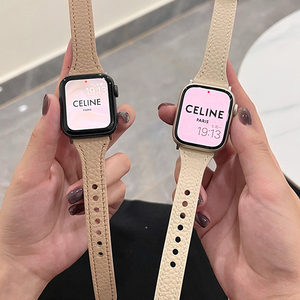 สายนาฬิกาหนังแท้ลายลิ้นจี่สี <span class=keywords><strong>Starlight</strong></span> สำหรับ <span class=keywords><strong>S8</strong></span>รุ่น S7 - Product Image 4