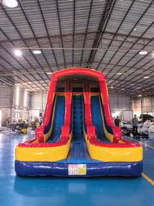 Şişme Çift Kanallı Su Kaydırakları Arka Bahçe Şişme Havuz Kaydırakları Açık Hava Şişme Su Kaydırakları Yaz İçin - Product Image 4