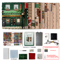 Pour la librairie Left Bank, Nook à livres 3D en bois TQ140, souvenir de Paris, cadeau écologique, assemblage DIY, boîte à piles dissimulée