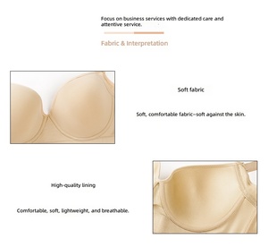 Soutien-gorge push-up sculptant à couvrance totale pour femme, avec armatures, bonnets profonds, effet galbant, dissimule la graisse du dos, lisse la peau, type brassière 0411 - Product Image 5