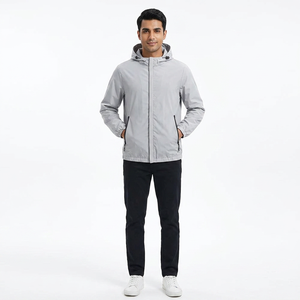 High Quality 2026 Custom <b>Mens</b> Softshell <b>Jacket</b> Windproof Outdoor Breathable Hooded <b>Long</b> Sleeve Zip Closure with Latest Design - Product Image 1