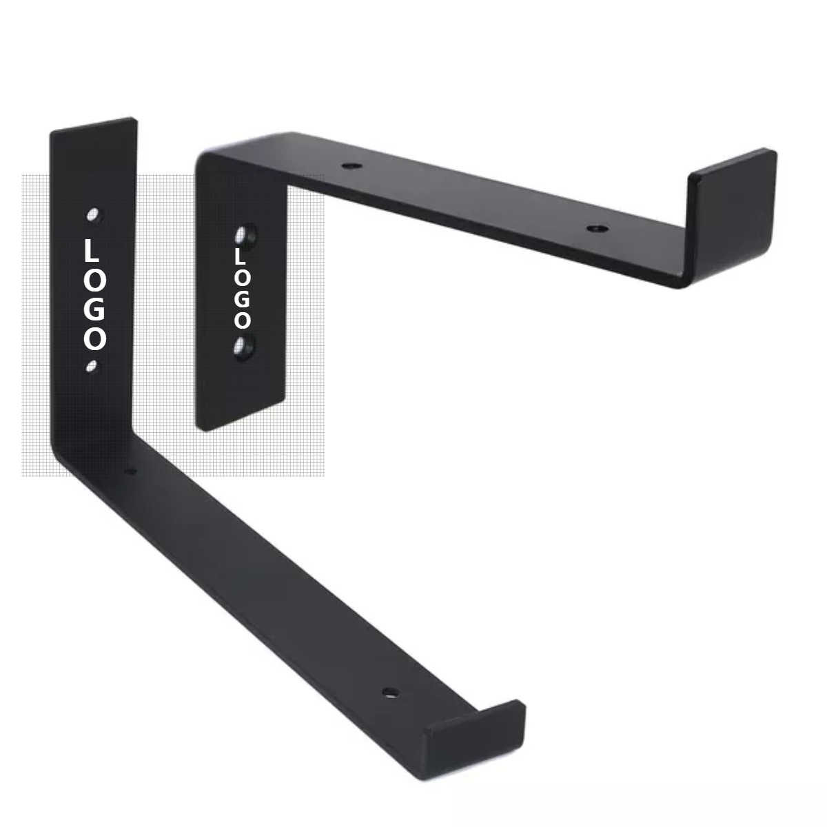 Металлический кронштейн для полки, стальная стена «сделай сам», L-образные кронштейны для полки, сверхпрочные промышленные крепкие плавающие чугунные черные