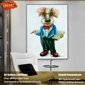 <span class=keywords><strong>Peinture</strong></span> sur toile en acrylique verticale pour animalerie, impression sur toile en acrylique de <span class=keywords><strong>chien</strong></span> professeur, art mural, décoration murale en acrylique cristallin pour animaux - Product Image 2