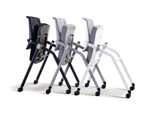 Wholesale Modern Foldable Mesh Training <b>Chair</b> for Home Office and Office Use Stackable Visitor Meeting <b>Chair</b> - Product Image 6