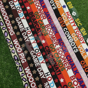 CRYSTAL CRAFT Star Bearcats Cincinnati Correa de monedero con cuentas de vidrio personalizada Oro blanco Estilo DE LA India Logotipo personalizado Accesorios Bolsas - Product Image 1