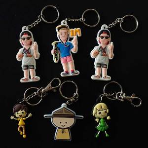 Personalized Rubber PVC Keychains Business Gift Soft PVC Key Chain Cartoon Key Ring 2D 3D Design Custom Your Own LOGO Keychain