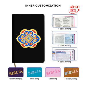 Thế hệ tiếp theo nrsv bàn tham khảo kích thước cao cấp màu đen khâu ràng buộc Roundback cột sống không thấm nước phiên bản pháp cuốn sách kinh thánh - Product Image 5