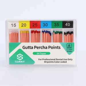 Pointe de gutta-percha dentaire conique 02/04/06 Point de gutta-percha absorbant dentaire Point de gutta-percha à code couleur - Product Image 6