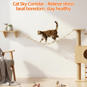 Puente de Madera Moderno para Gatos de 100cm, Escalera para Trepar, Escalones DIY, Envío Directo desde China a la UE - Product Image 6