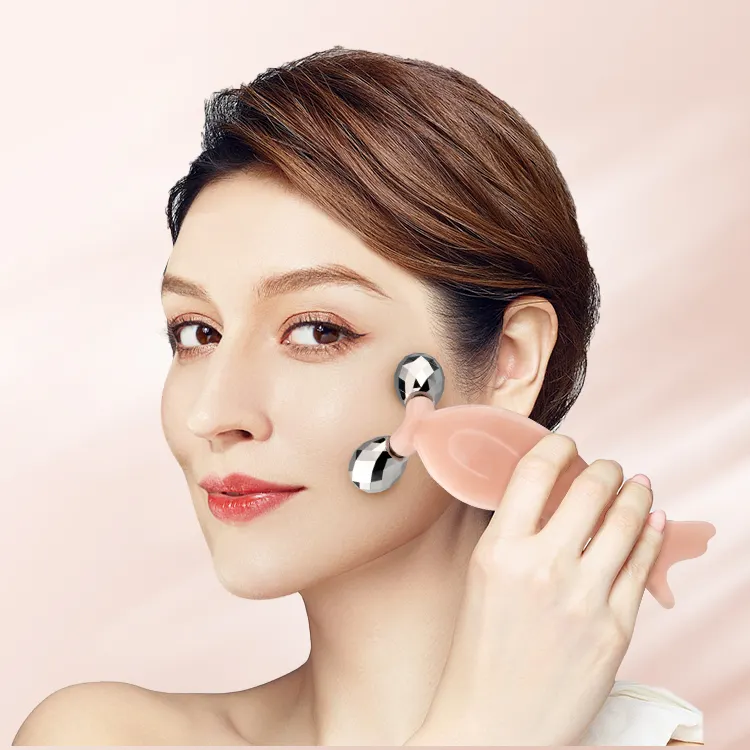 Rouleau de massage 3d pour le visage Outil de beauté pour les yeux Appareil de soin du visage pour les femmes Outil pour la cellulite 360 Rouleau de massage