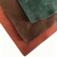 Tissu en suède 100 % polyester ultra doux de haute qualité, couleur personnalisée avec fonction antistatique pour vêtements, sacs, canapés