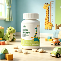 Comprimés de L-Lysine personnalisés en usine, bonbons pour enfants, nutrition pour la croissance, minéraux du lait, peptide de caséine hydrolysée du jaune d'œuf, GABA, saveur orange, OEM