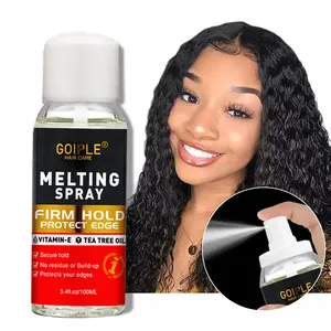 Wholesale Strong Hold Hair Holding Spray Melted for Lace Wig Front Glue Adhesive OEM Protect Edges and Skin Scalp Melting Spray