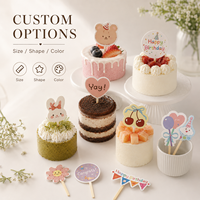 Individuelle Geburtstagstorten-Deko DIY Niedliche Party-Dekorationsstecker mit Happy Birthday & Cartoon-Figuren