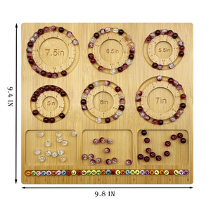 Bracelets à bricoler soi-même Tapis à bijoux Perles Plateaux en bois Bijoux Fabrication <span class=keywords><strong>de</strong></span> bracelets Planche à perles - Product Image 2