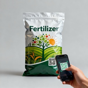 Custom Logo Printed Fertilizer Bag Waterproof PP Woven <b>Material</b> with QR Code for Full Product Traceability - Product Image 3