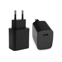Adaptor PD Tipe C 18W Pabrik EU dengan Output USB C, Charger Dinding untuk Perjalanan, Rumah, Kantor, Hotel, OEM Grosir Charger Dinding