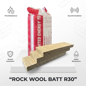 Panel <span class=keywords><strong>de</strong></span> Lana <span class=keywords><strong>de</strong></span> Roca para Norteamérica, Lámina <span class=keywords><strong>de</strong></span> Aislamiento <span class=keywords><strong>de</strong></span> Lana Mineral Acústica y Térmica Ignífuga UL ASTM E84 para Construcción <span class=keywords><strong>de</strong></span> Techos y Paredes - Product Image 1